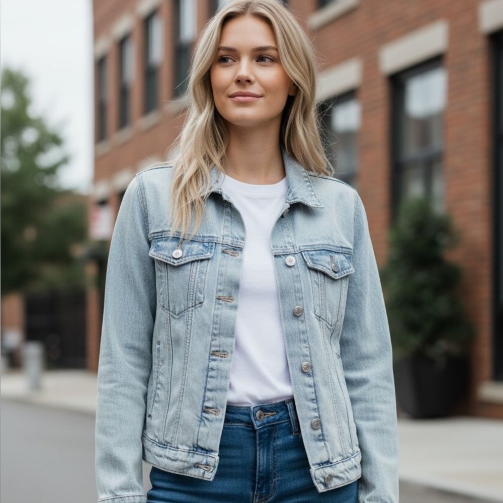 Lucky Brand Light Blue Denim Jacket